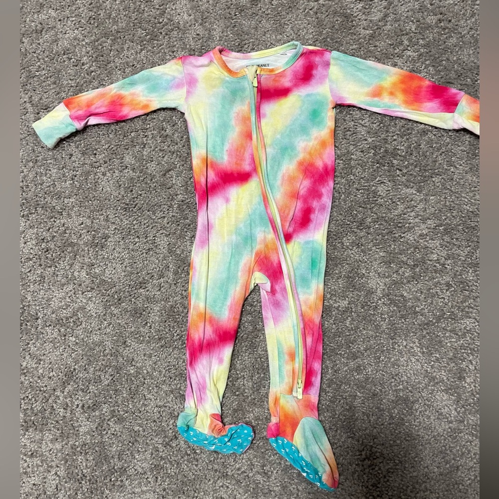 Posh Peanut Tie-Dye Footie 6-9